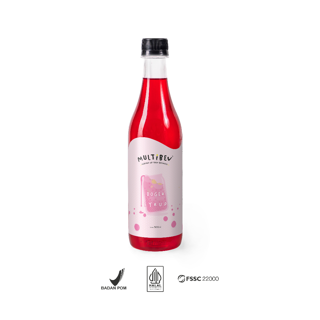 Multibev Sirup Rasa Es Doger, Sirup Halal Minuman Kekinian ala Kafe botol pouch