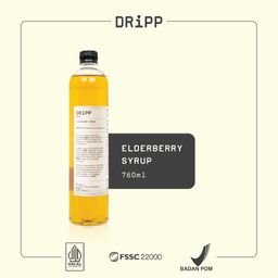 DRiPP Elderberry Syrup - Sirup Rasa Bunga Elderberry Untuk HORECA