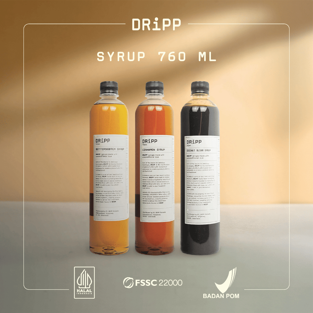 DRiPP Clove Syrup - Perasa Minuman Berbentuk Sirup Clove Untuk HORECA