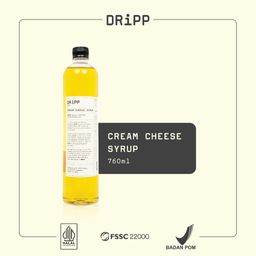 DRiPP Cream Cheese Syrup - Sirup Rasa Krim Keju Buat Heavy Cream/Minuman Untuk Kafe/Bisnis/Rumahan