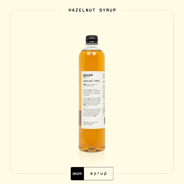 DRiPP Hazelnut Syrup - Perasa Minuman Berbentuk Sirup Hazelnut Untuk HORECA