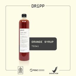 DRiPP Orange Syrup - Perasa Minuman Berbentuk Sirup Jeruk Untuk HORECA