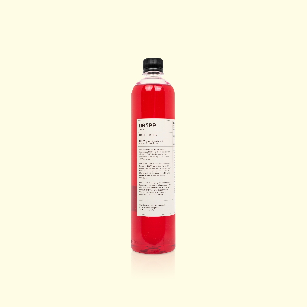 DRiPP Rose Syrup - Sirup Rasa Mawar Untuk Minuman Enak di Kafe/Bisnis/Rumahan