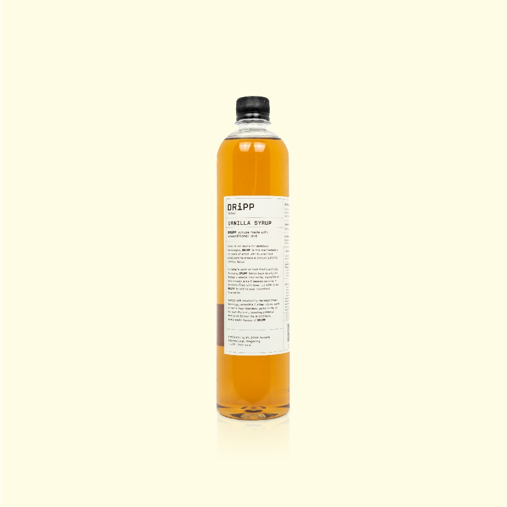 DRiPP Vanilla Syrup - Perasa Minuman Berbentuk Sirup Rasa Vanilla Untuk HORECA