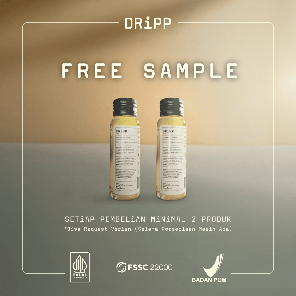 DRiPP Vanilla Syrup - Perasa Minuman Berbentuk Sirup Rasa Vanilla Untuk HORECA