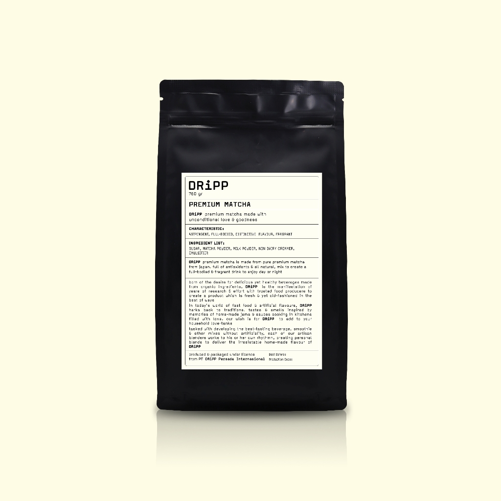 DRiPP Powder Premium Matcha - Perasa Minuman Berbentuk Bubuk Untuk HORECA