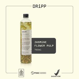 DRiPP Jasmine Flower Pulp (Sirup Rasa Bubur Bunga Jasmine) Untuk Minuman Kafe and Restoran