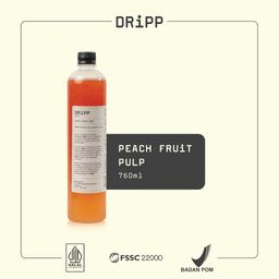 DRiPP Peach Fruit Pulp (Sirup Rasa Bubur Buah Peach) Untuk Minuman Kafe and Restoran