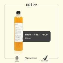 DRiPP Yuzu Fruit Pulp (Sirup Bubur Buah Rasa Yuzu) Untuk Minuman Restoran dan Kafe