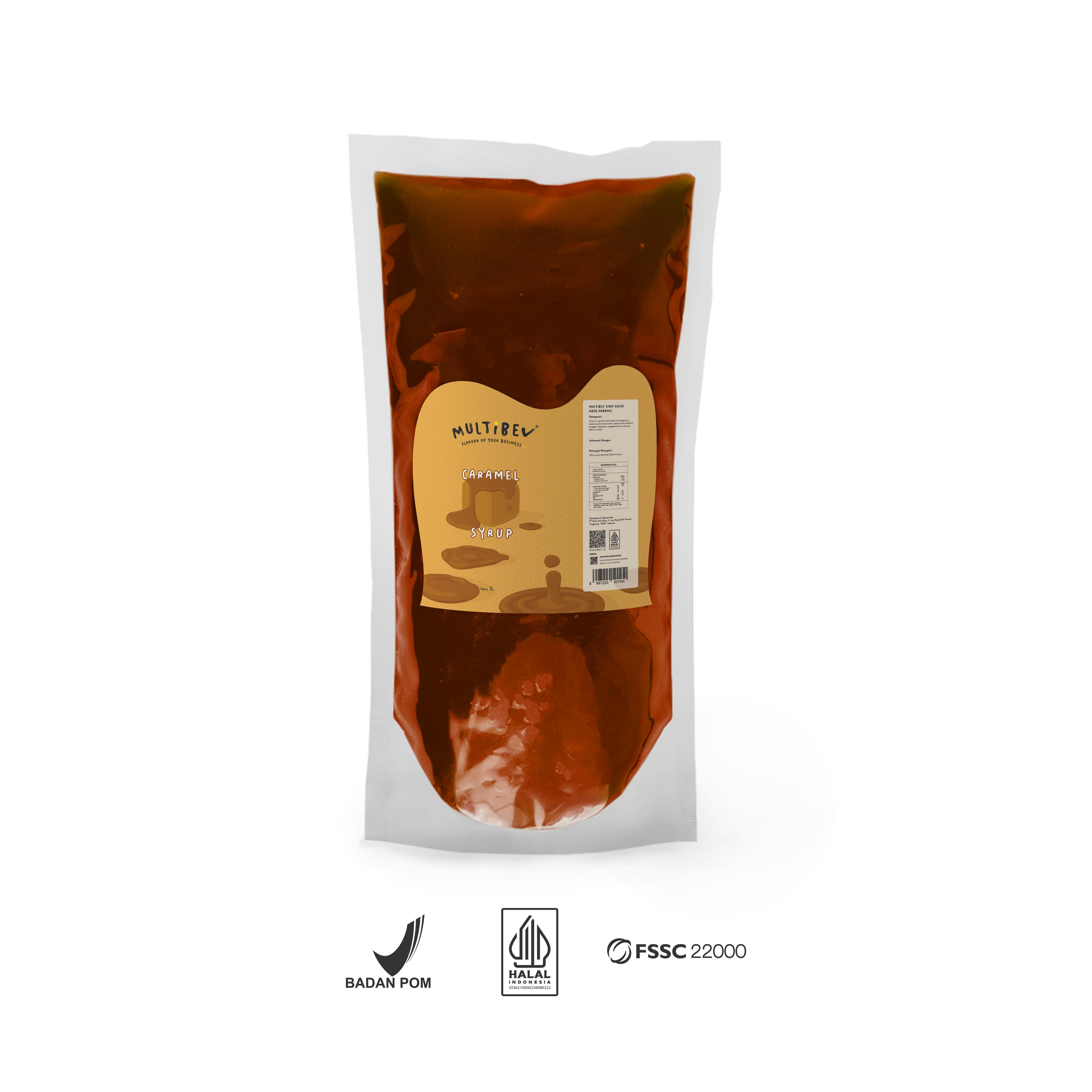 Multibev Sirup Rasa Caramel, Sirup Halal Minuman Kekinian ala Kafe