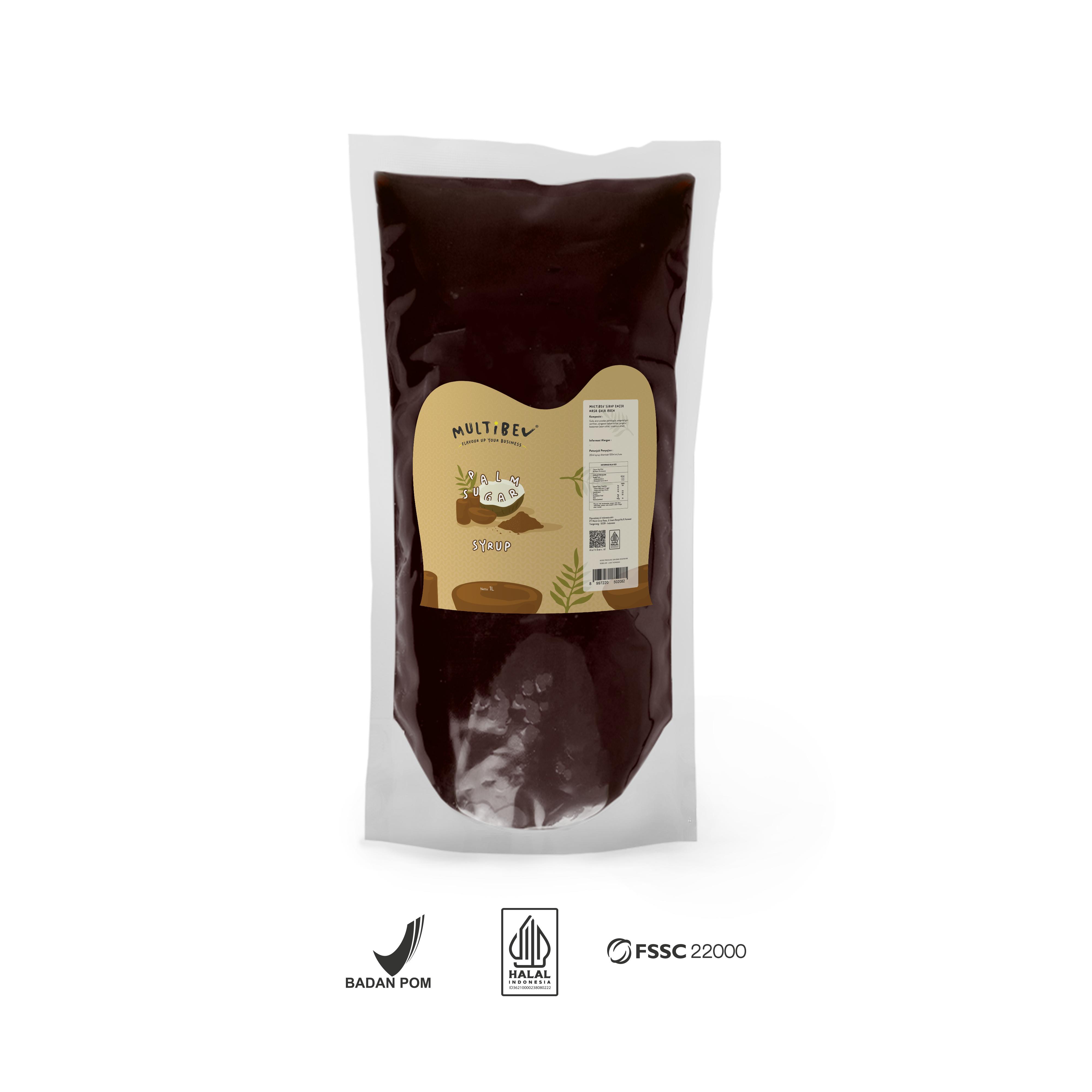 Multibev Syrup Rasa palm sugar, Sirup Halal Minuman Kekinian ala Kafe