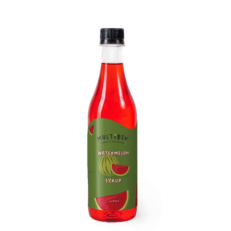 Multibev Sirup Rasa Watermelon, Sirup Halal Minuman Kekinian ala Kafe